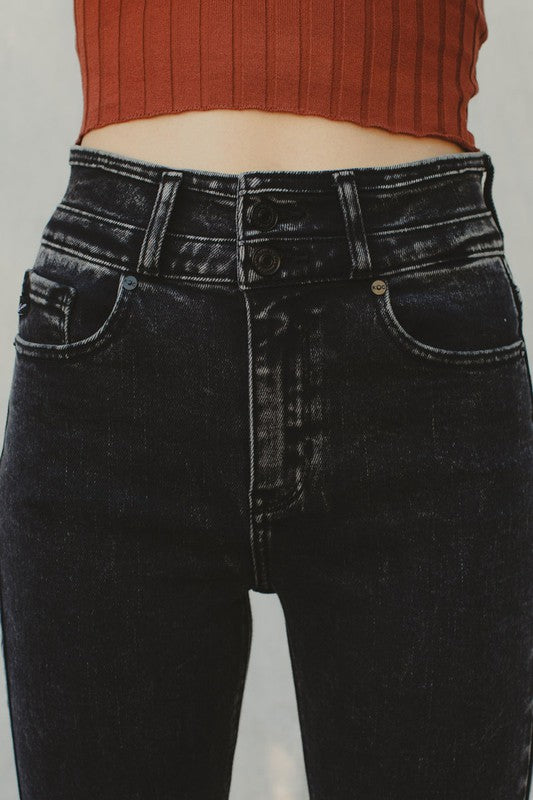 The Jody Black Flare Kancan Jeans