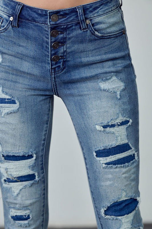 The Miranda Mid Rise Kancan Jeans