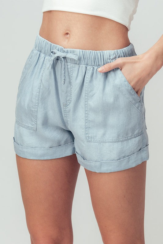 Sandy Beach Light Blue Shorts