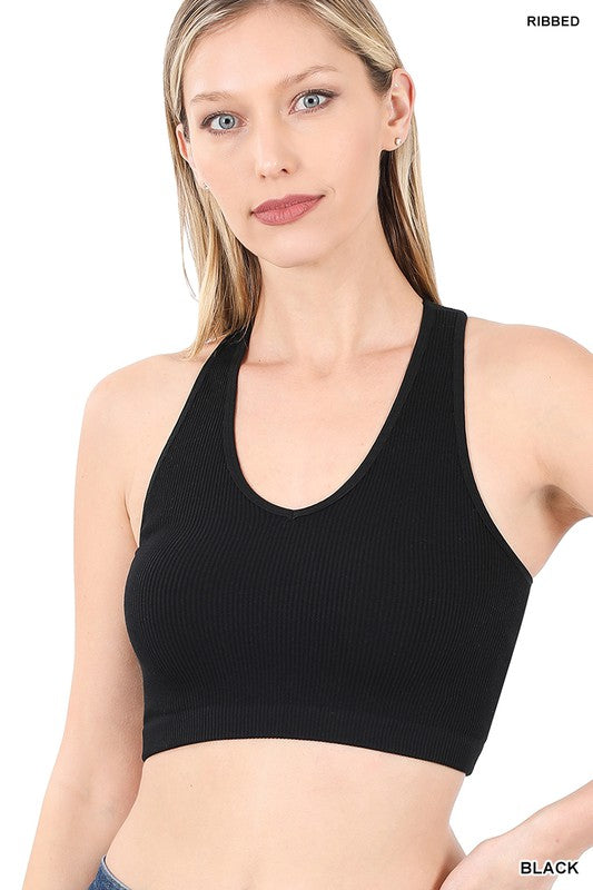 Racerback Ribbed Brami