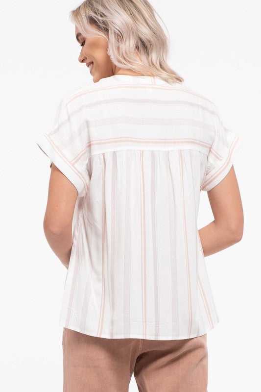 Warmer Weather Ahead Stripe Top
