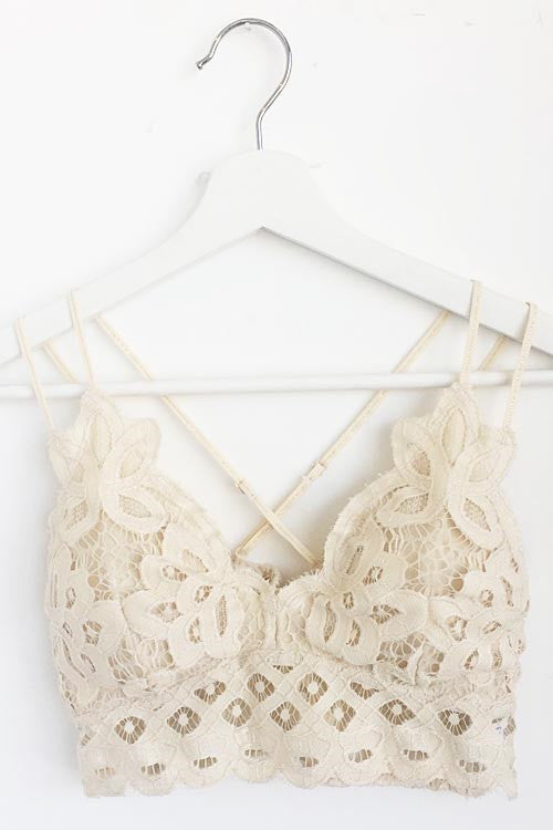 You're So Gorgeous Bralette-Cream
