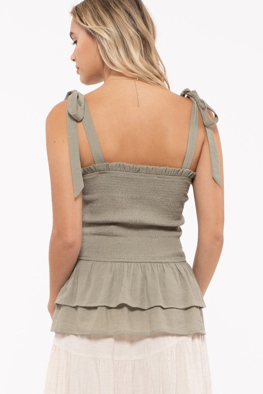 Moving Forward Olive Top