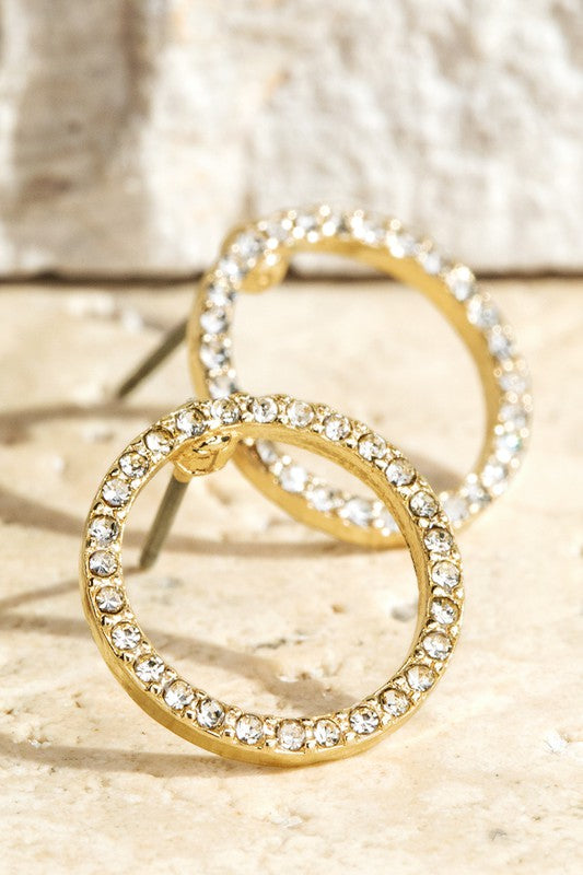 Circle Stud Earrings