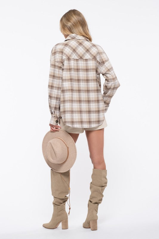Take Me Away Brown Flannel