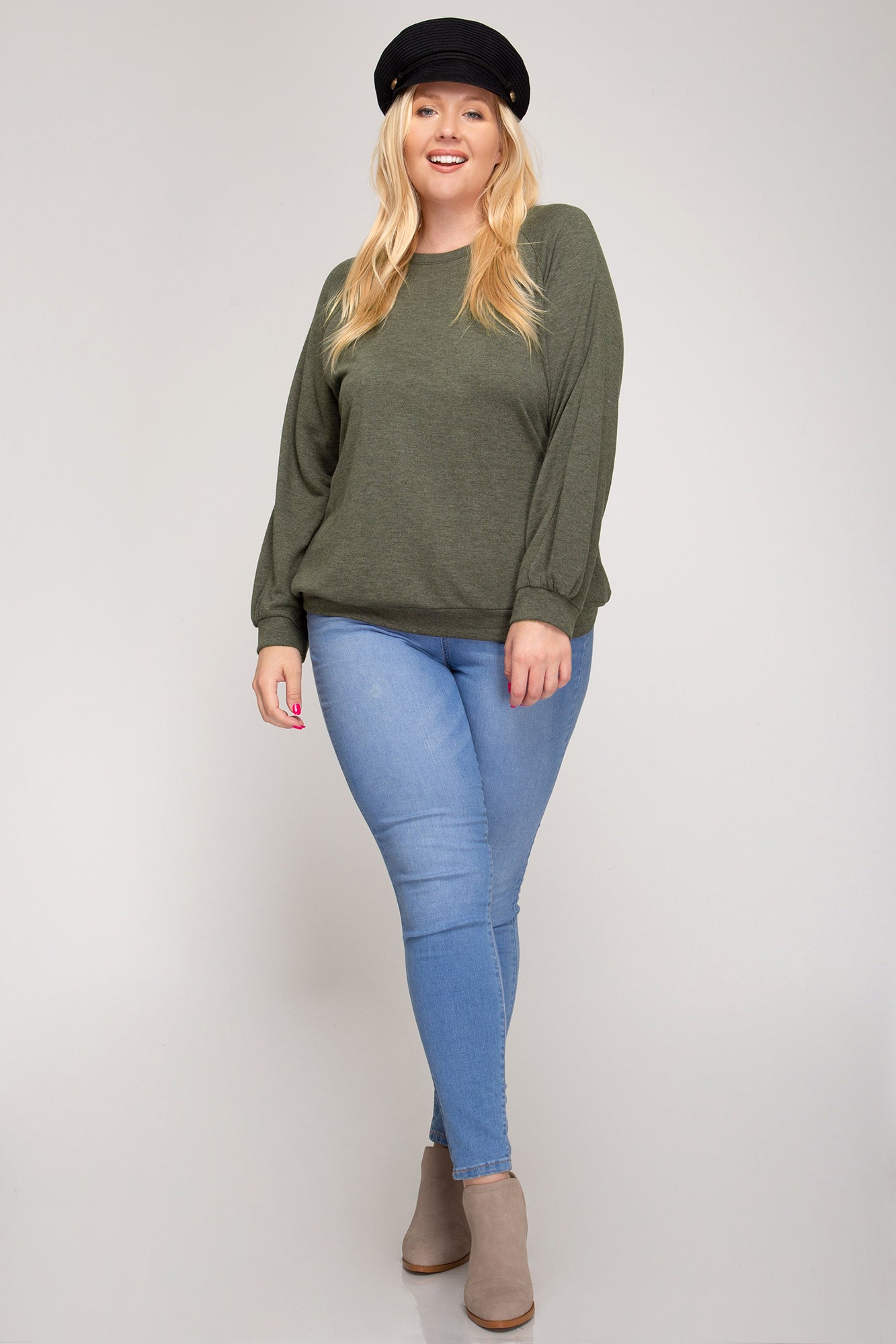 One Love Olive Top