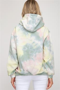 Tie Dye Hoodie-Sage