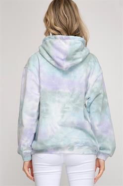 Tie Dye Hoodie-Lavender