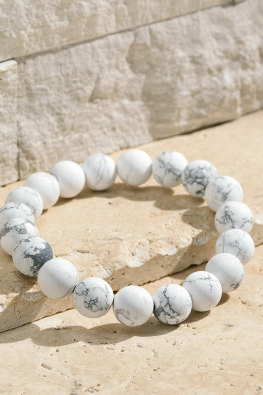Natural Stone Beaded Bracelet