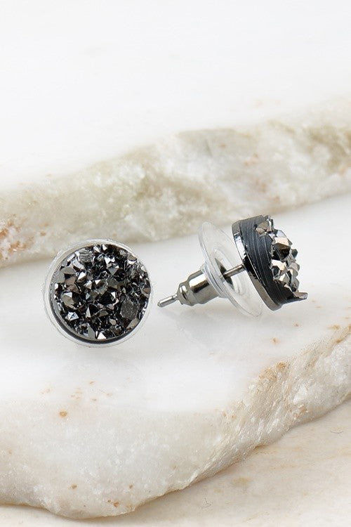 Sparkling Black Earrings