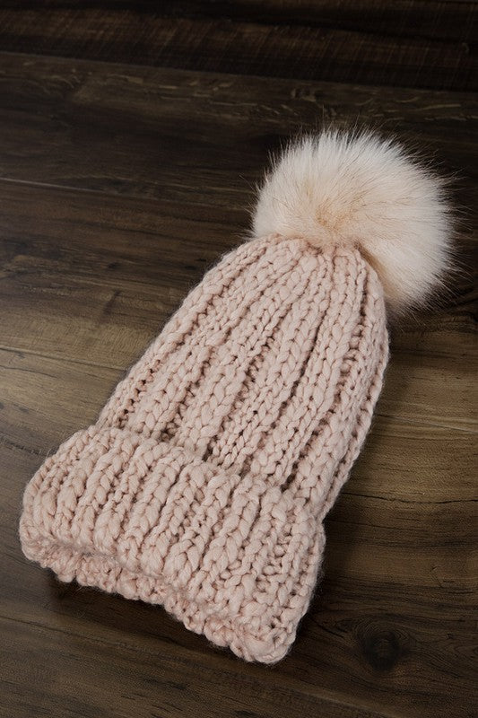 Winter Wonderland Beanie-Peach