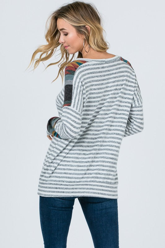 When I First Met You Aztec Top