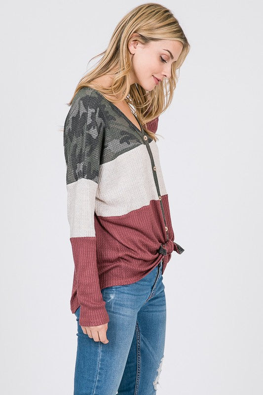 Welcome To Autumn Camo Top
