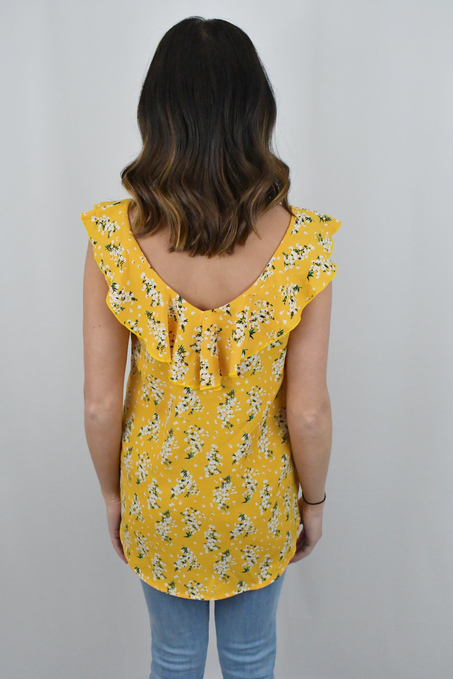 Summertime Sunshine Floral Tank