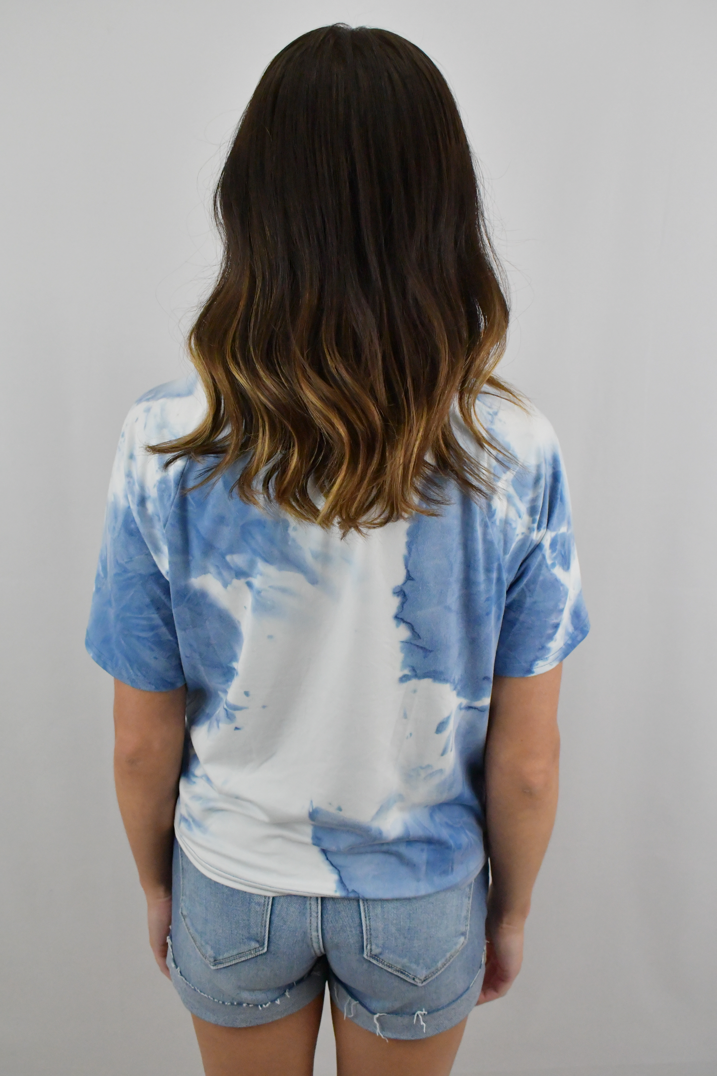 Can't Get Enough Blue Tie Dye Top