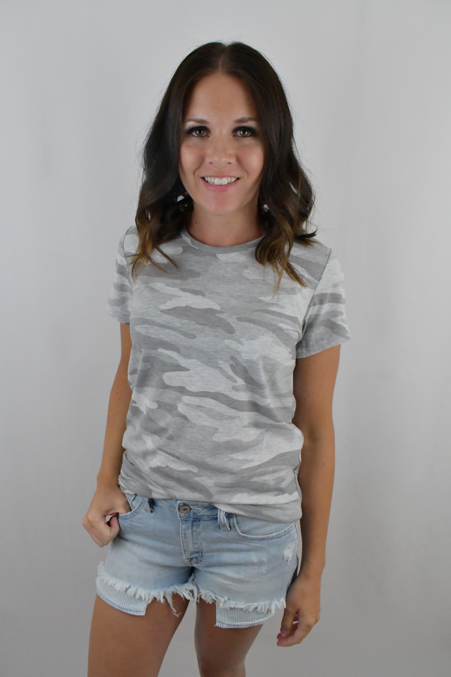 When You're With Me Camo Tee