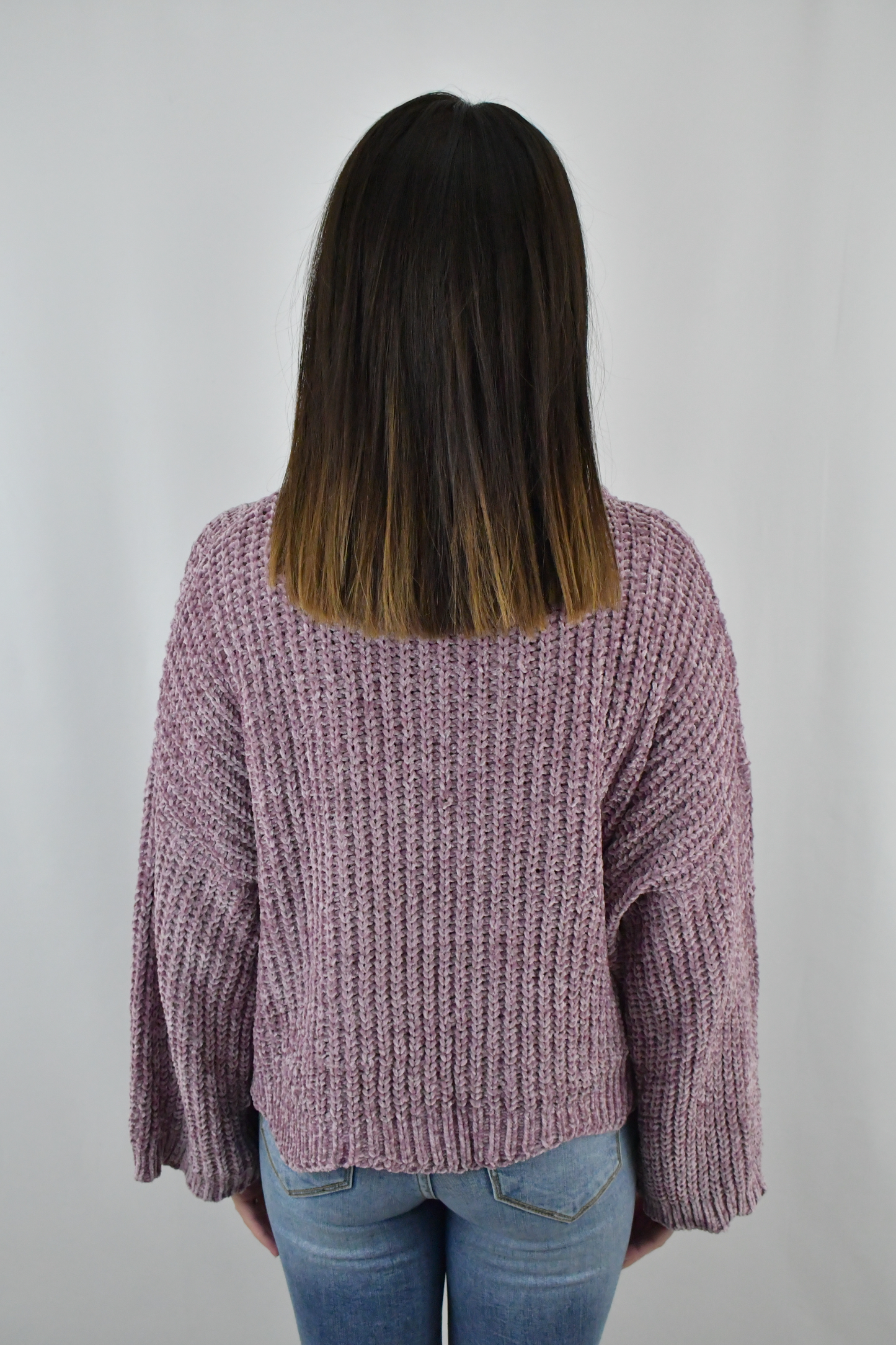 Cool Days Ahead Mauve Sweater