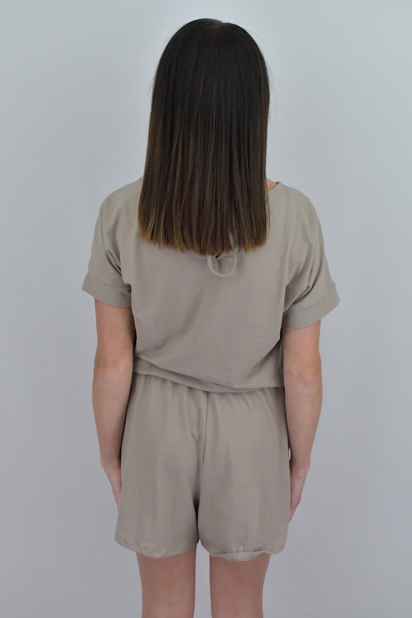 Staying In Ash Mocha Romper