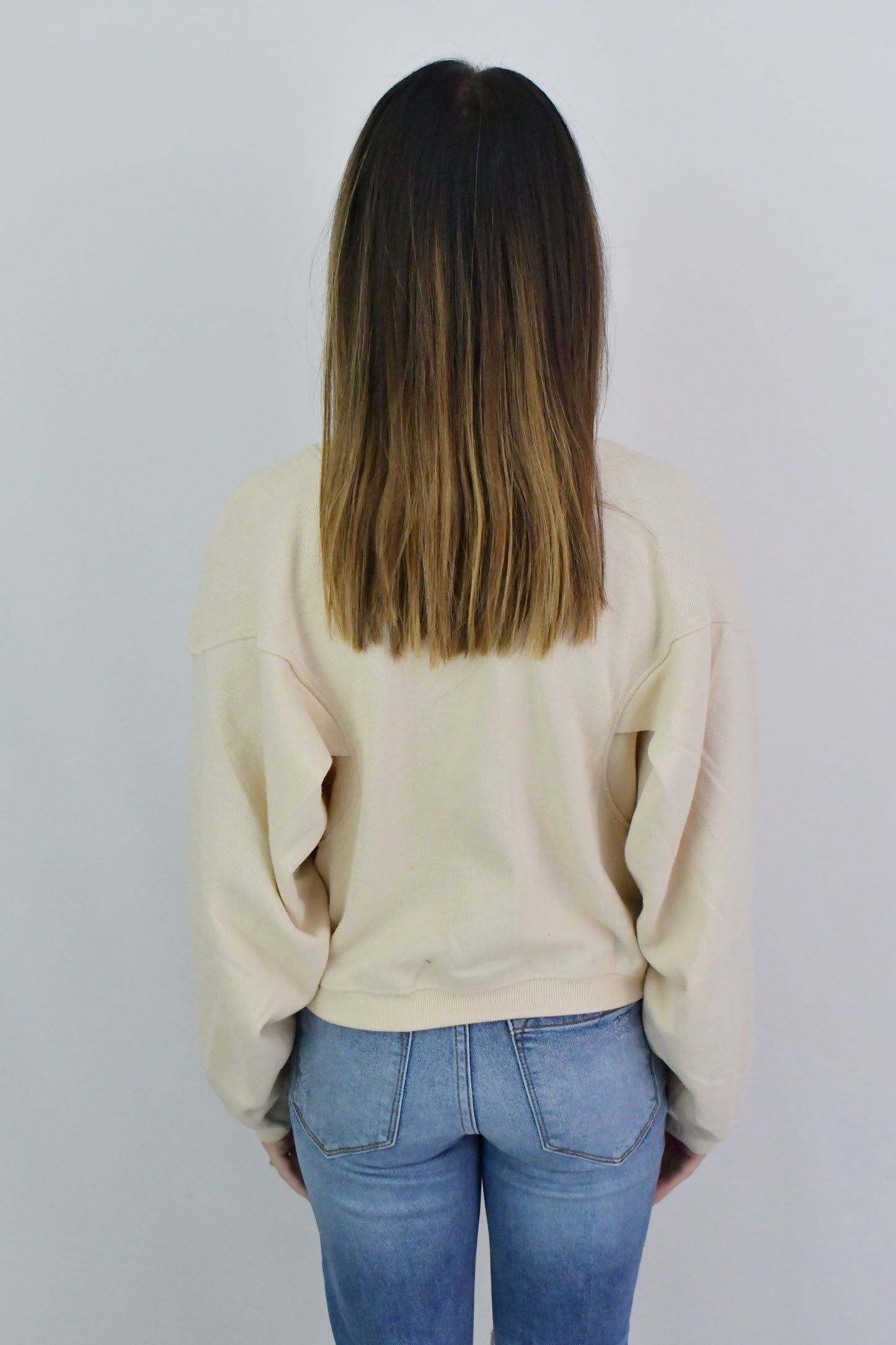 Can't Hide My Feelings Cream Sweatshirt