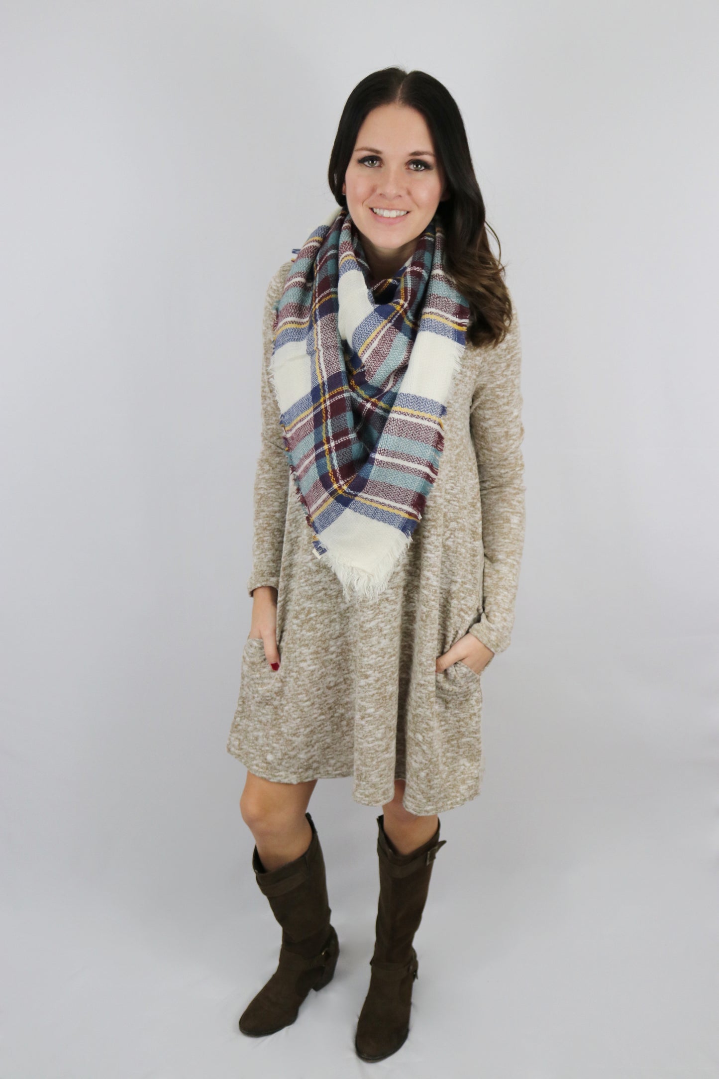 Plaid Blanket Scarf