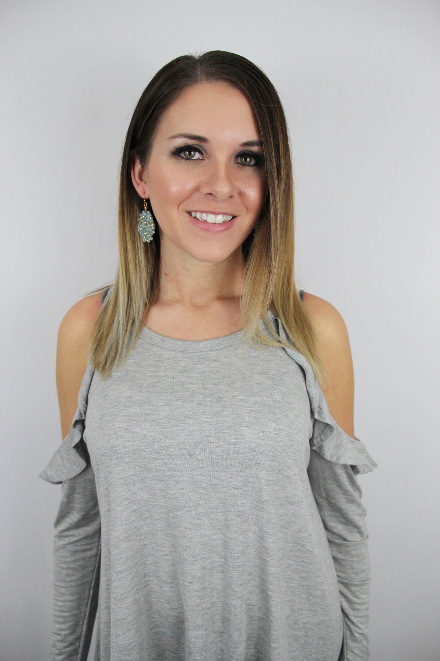 Looking Pretty Earrings-Teal