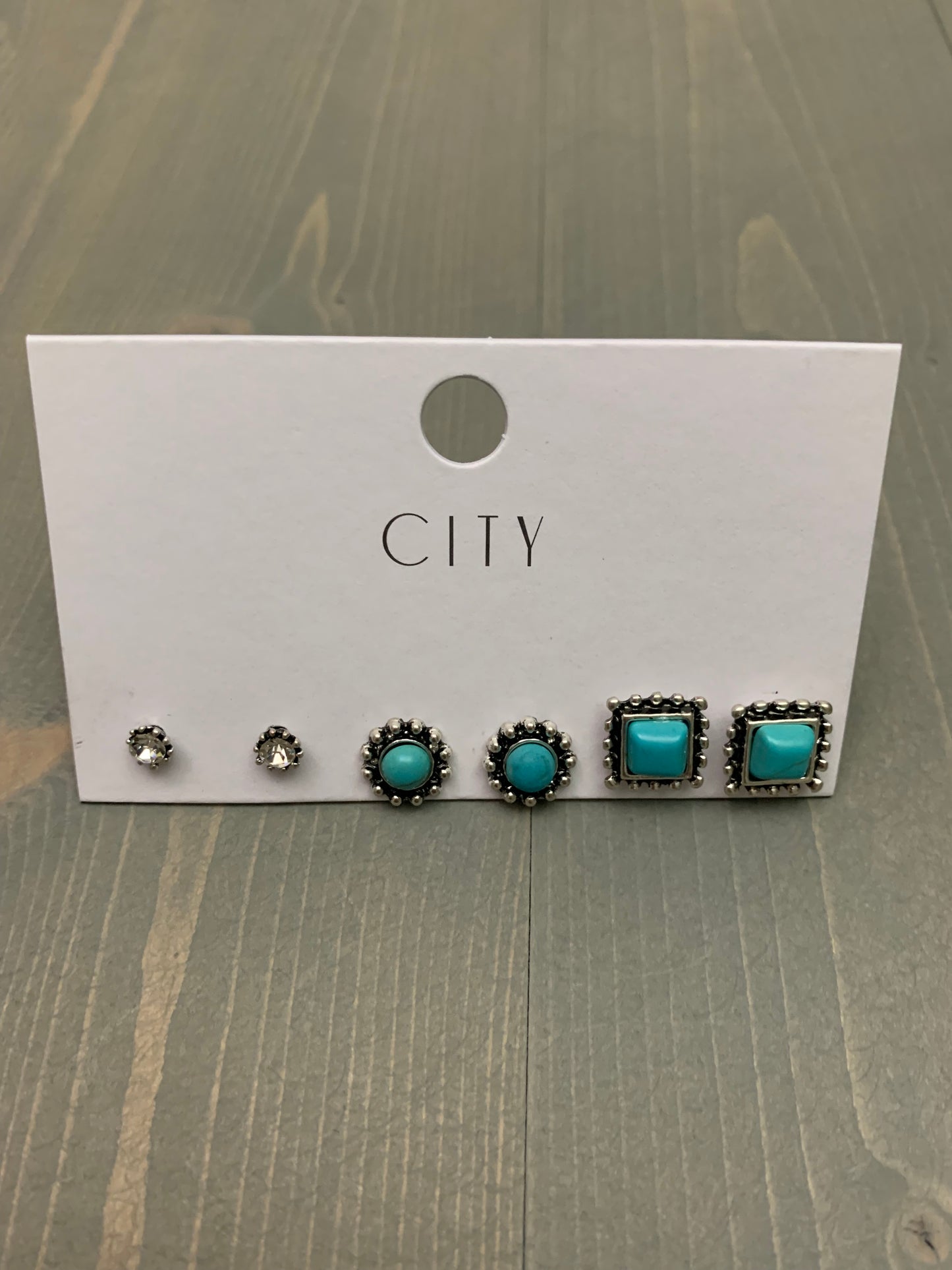 Turquoise Earring Set