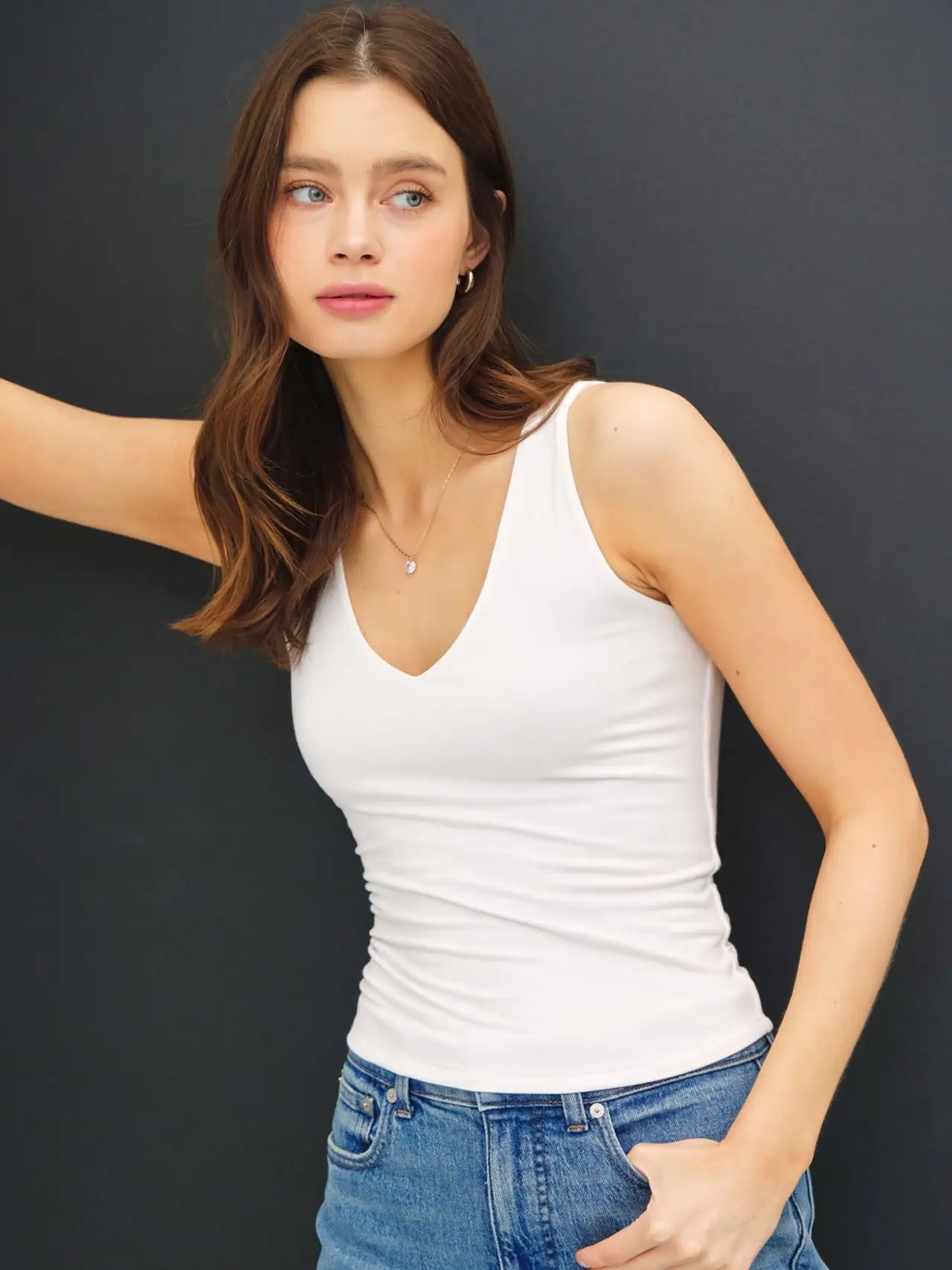 Soft Core V Neck Tank
