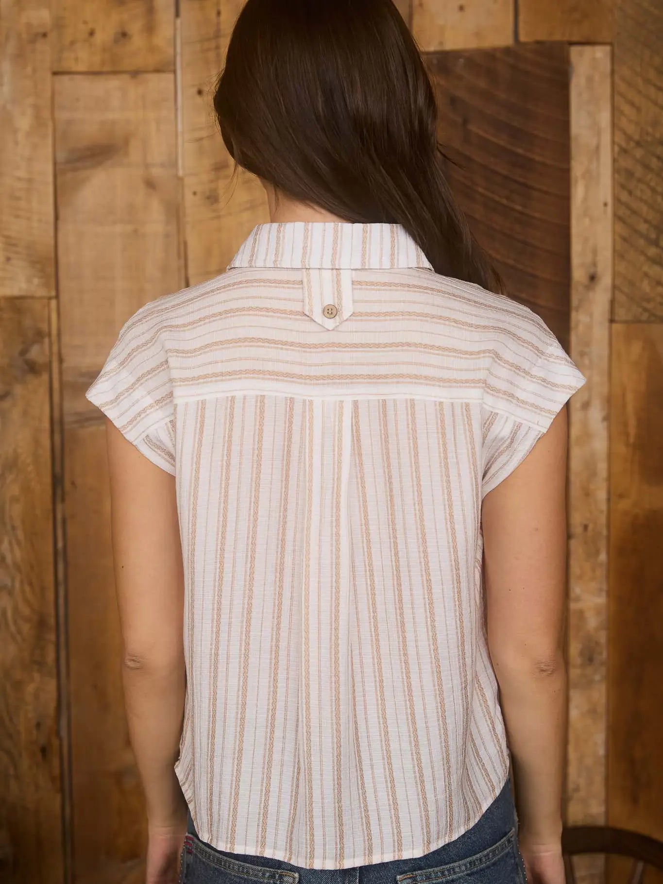 Stripe Collared Button Down Shirt