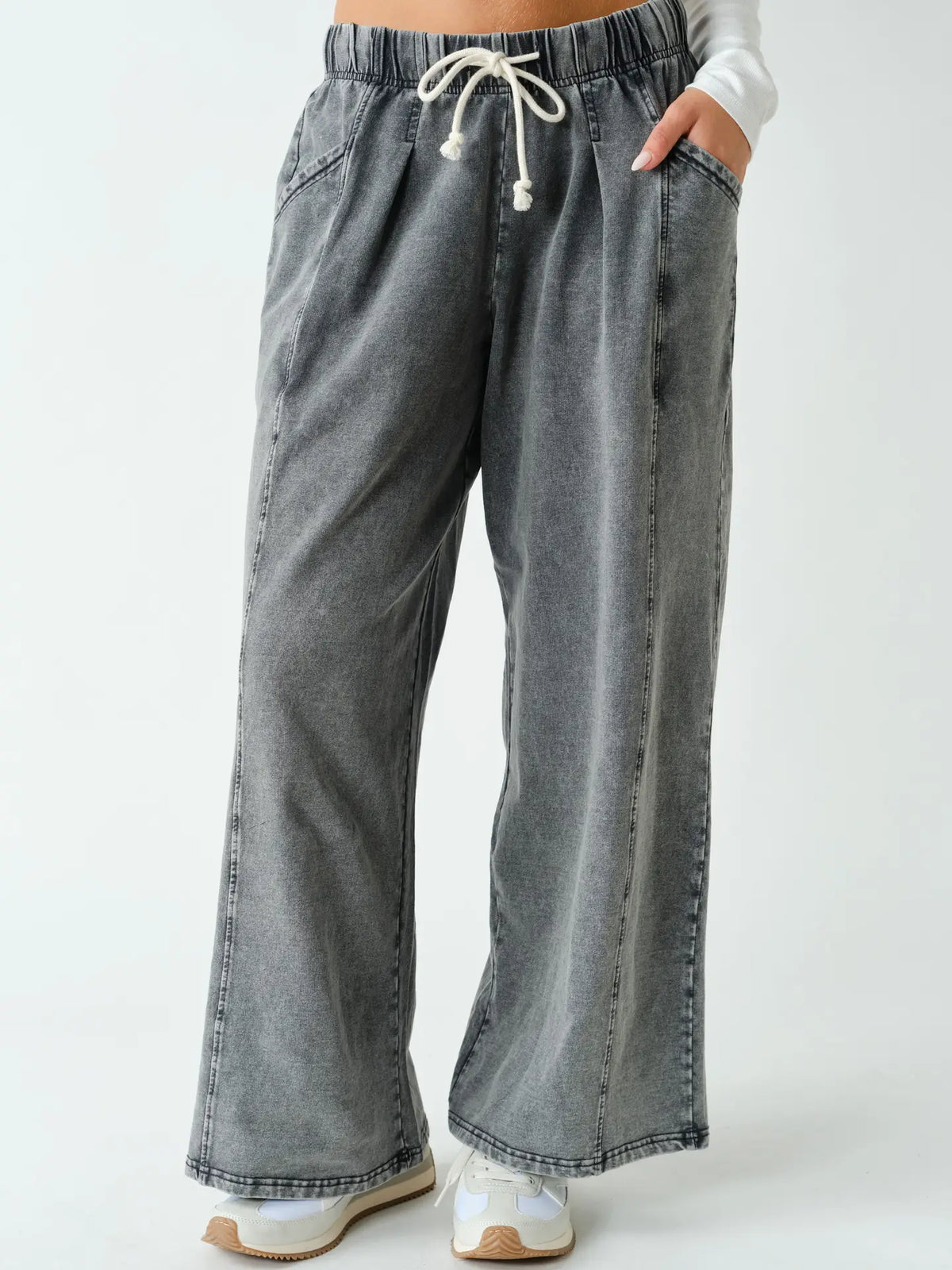 Slouch Cotton Stretch Denim Pants