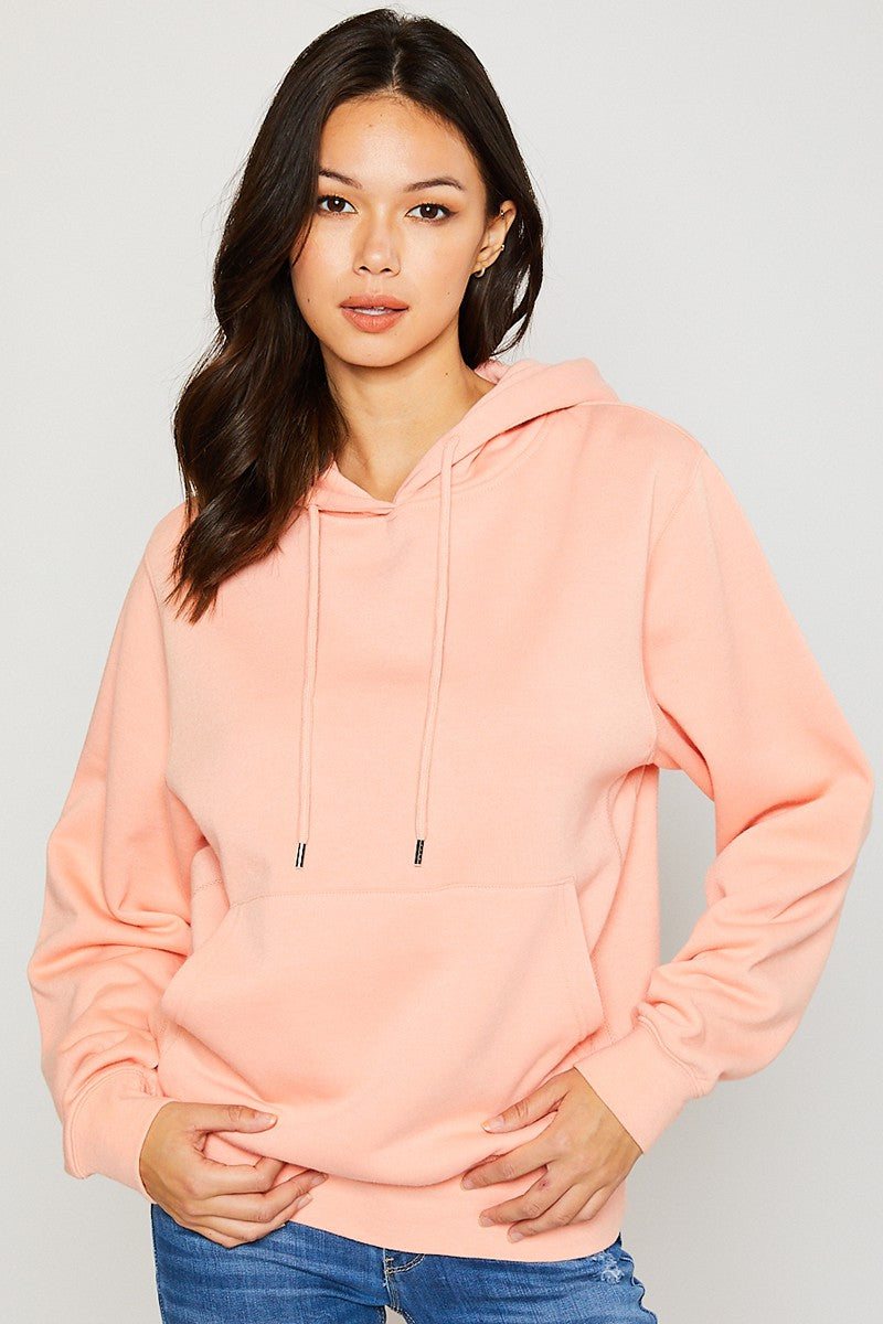 Coral Boyfriend Fleece Hoodie