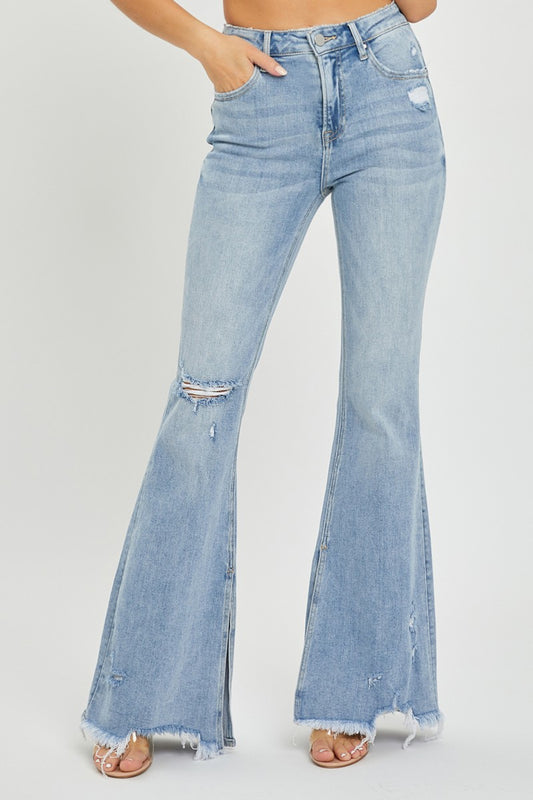 Split Flare Risen Jeans