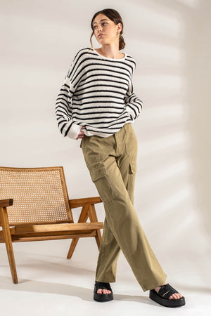 Relaxed Stripe Sweater