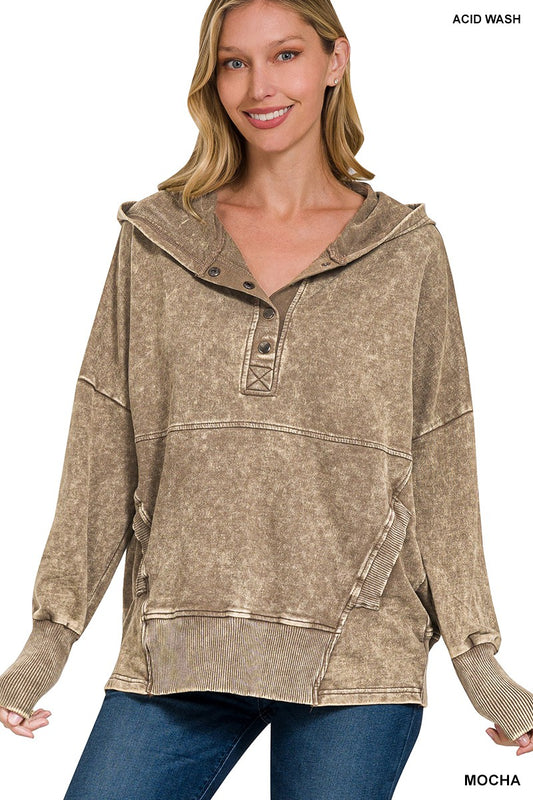 Mocha Kangaroo Pocket Hoodie