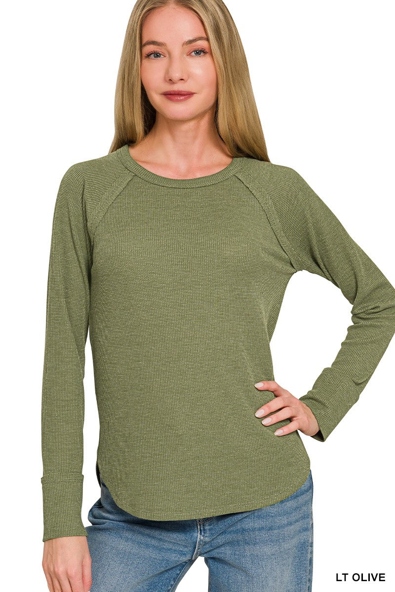 Baby Waffle Long Sleeve Top