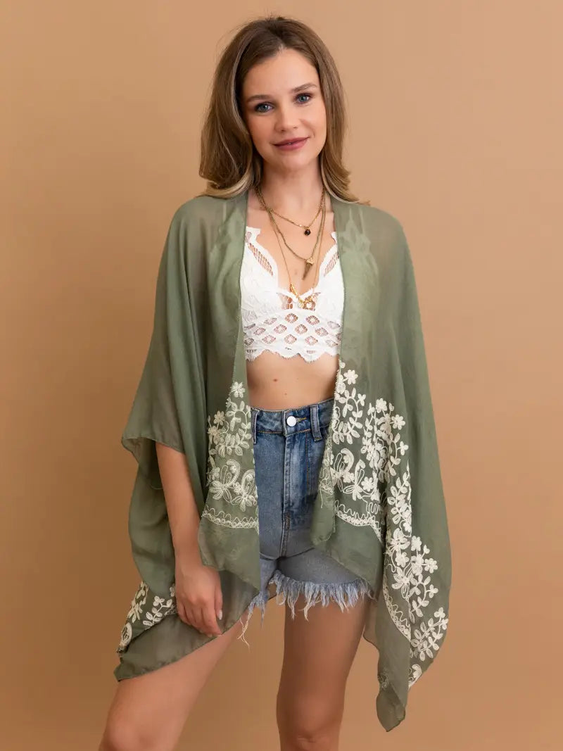 Boho Floral Kimono