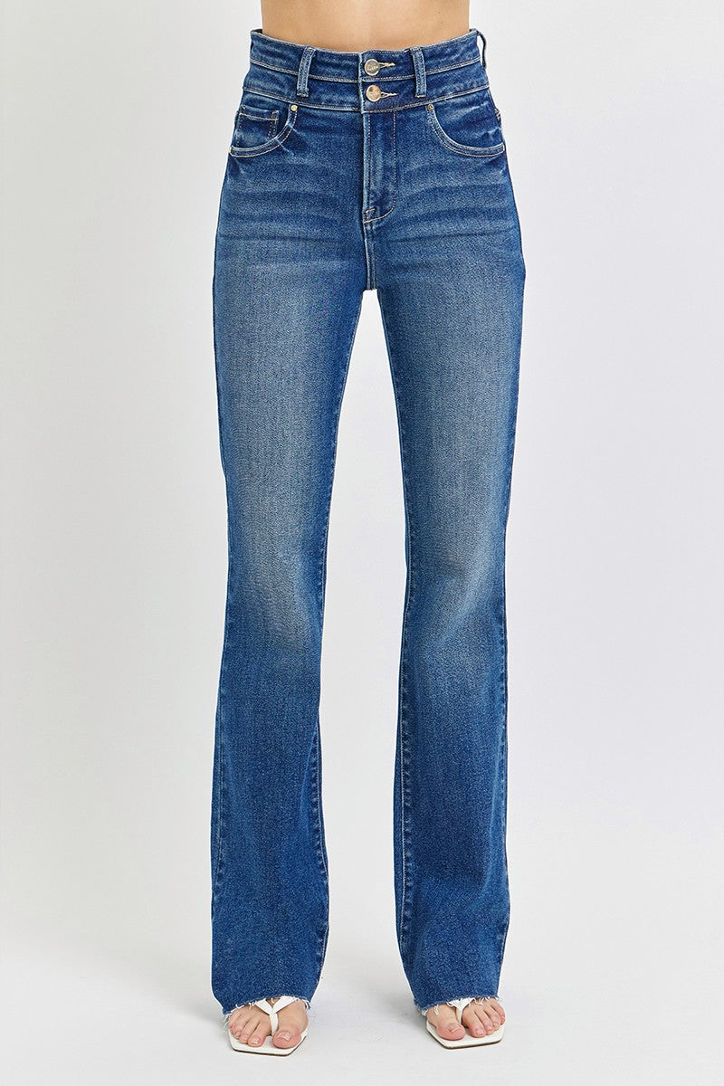 Tummy Control High Rise Bootcut Risen Denim