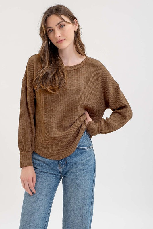 Long Sleeve Sweater Knit Top