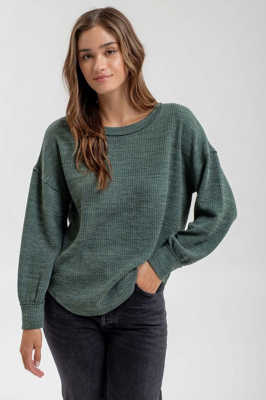 Long Sleeve Sweater Knit Top