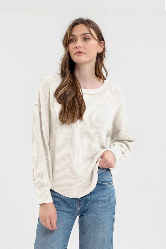 Long Sleeve Sweater Knit Top