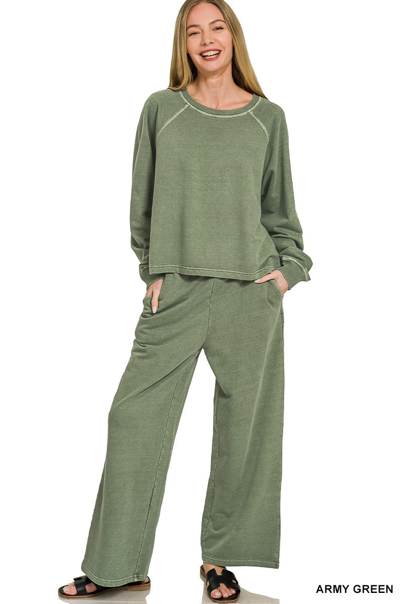 French Terry Pullover and Pants Set