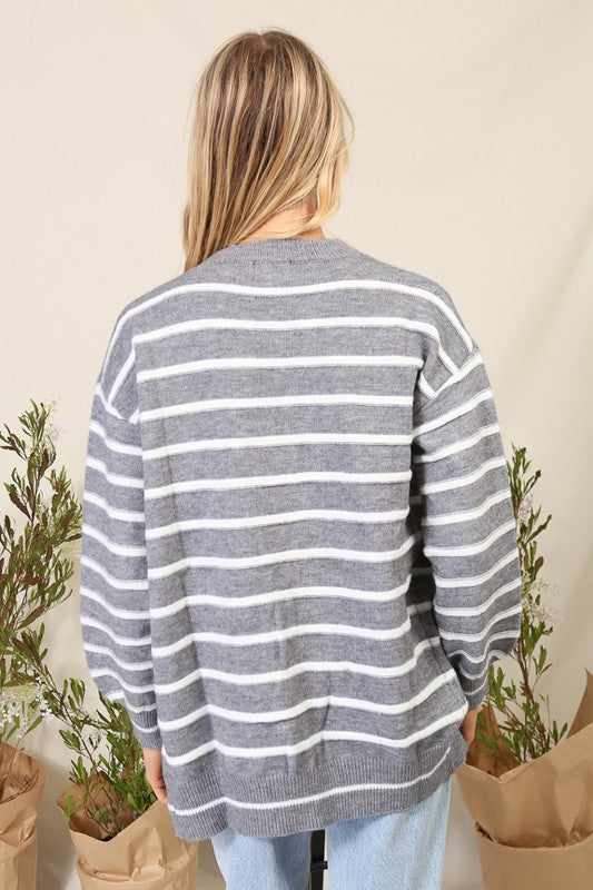 Striped Cardigan