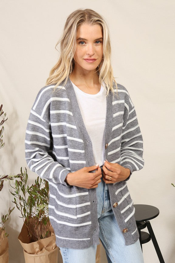 Striped Cardigan