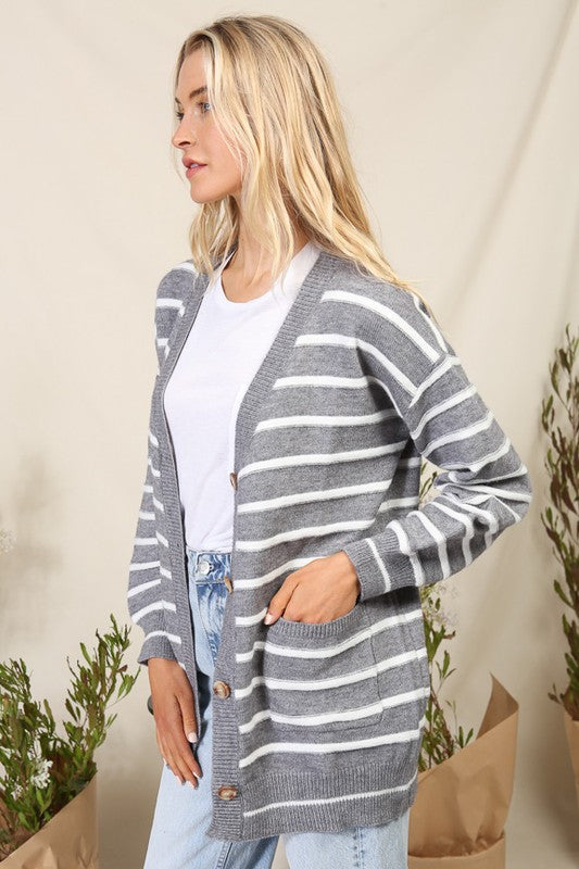 Striped Cardigan