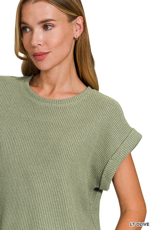 Short Sleeve Sweater Top