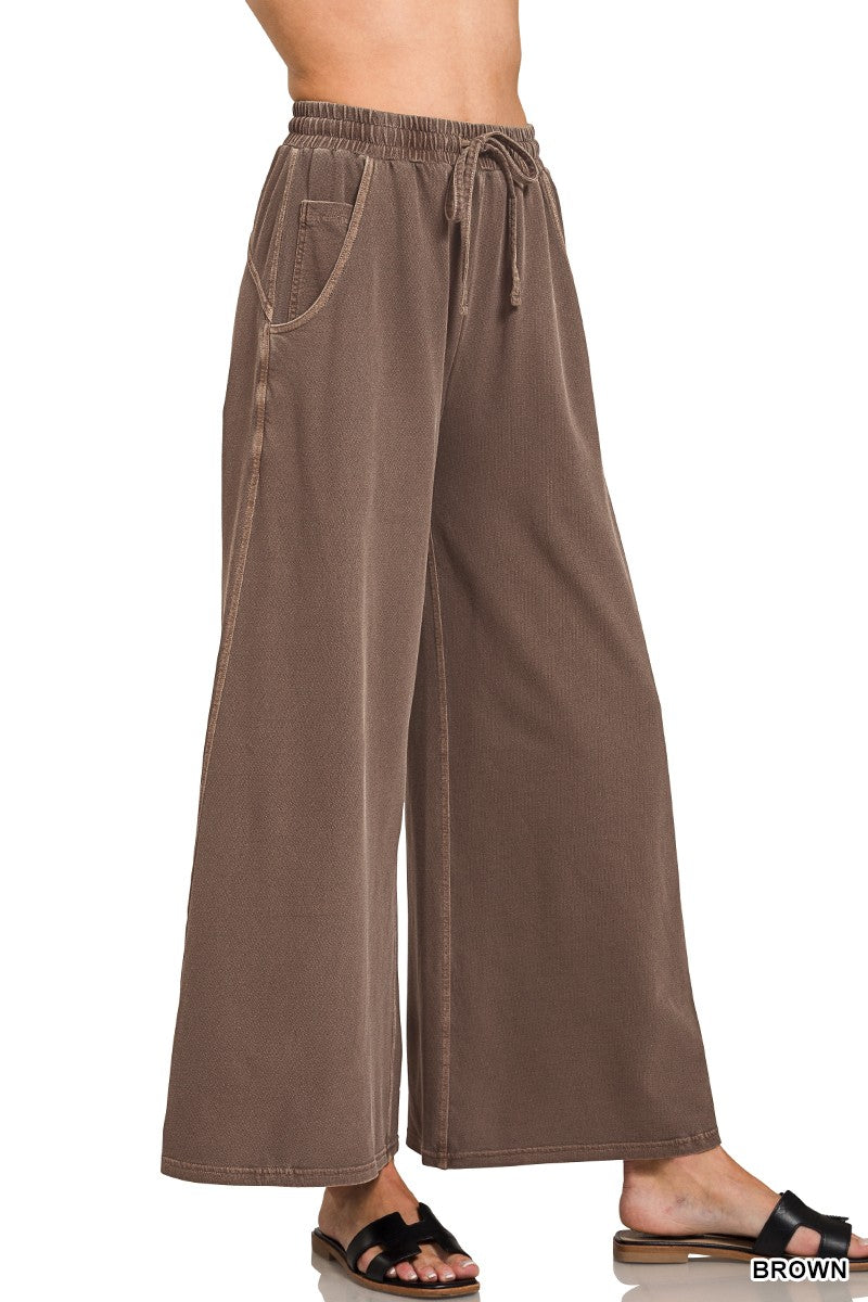 French Terry Washed Pants