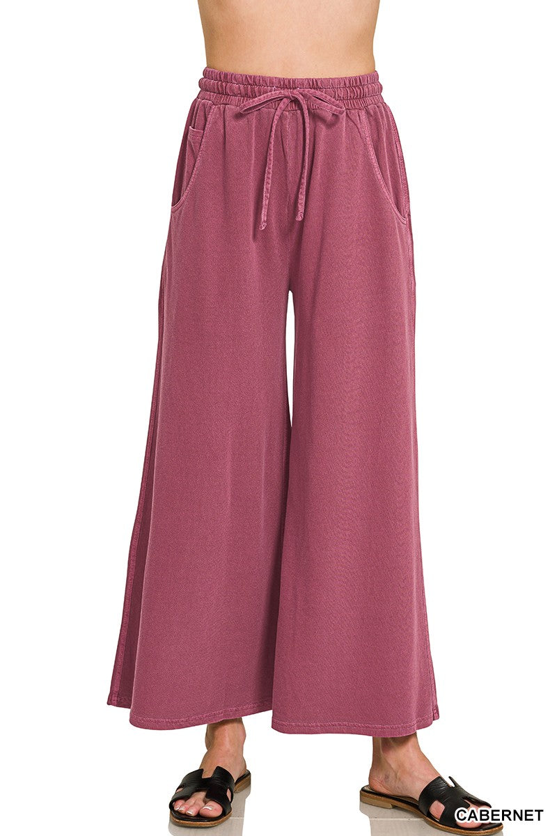 French Terry Washed Pants