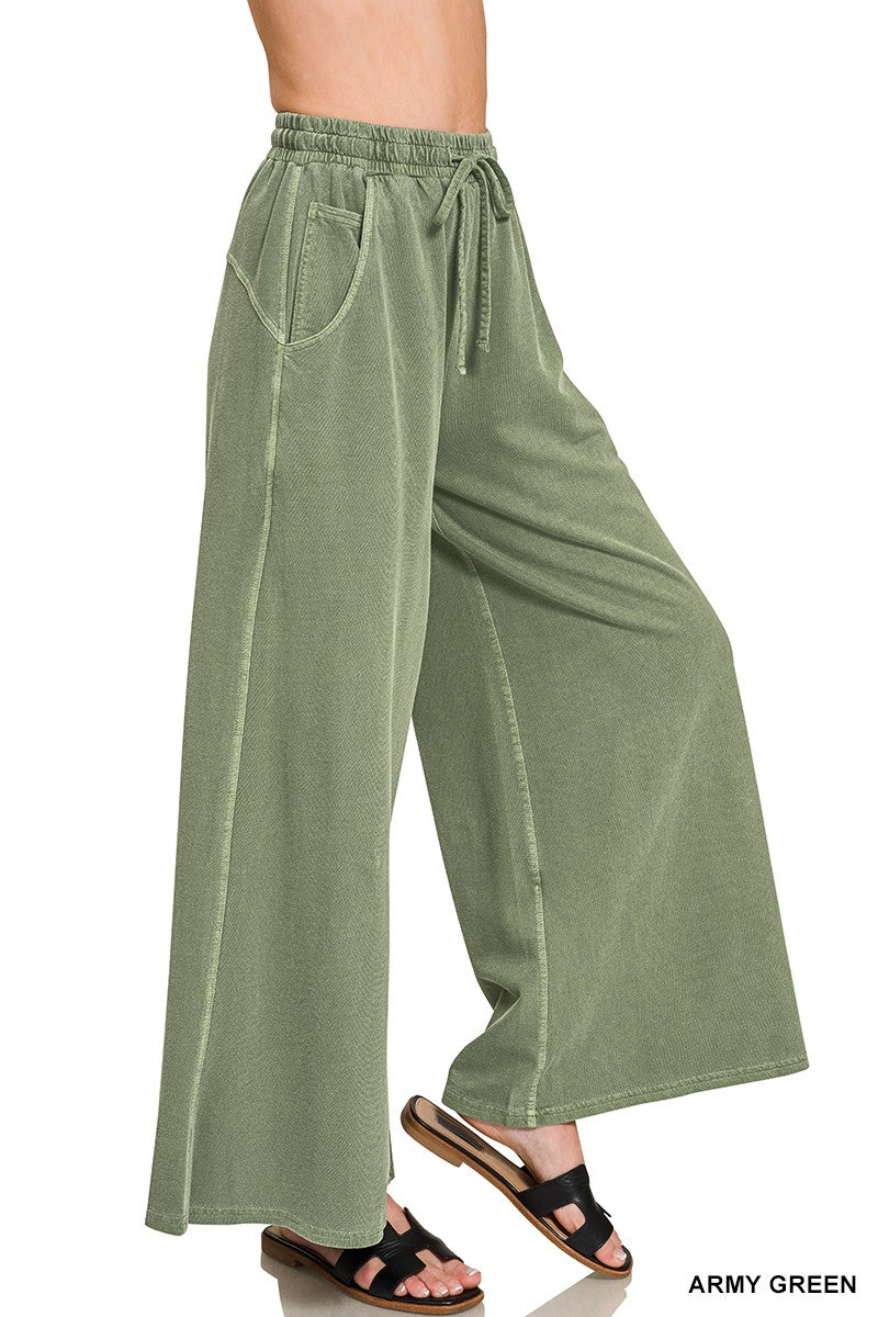 French Terry Washed Pants