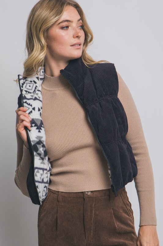 DOORBUSTER Reversible Corduroy Vest