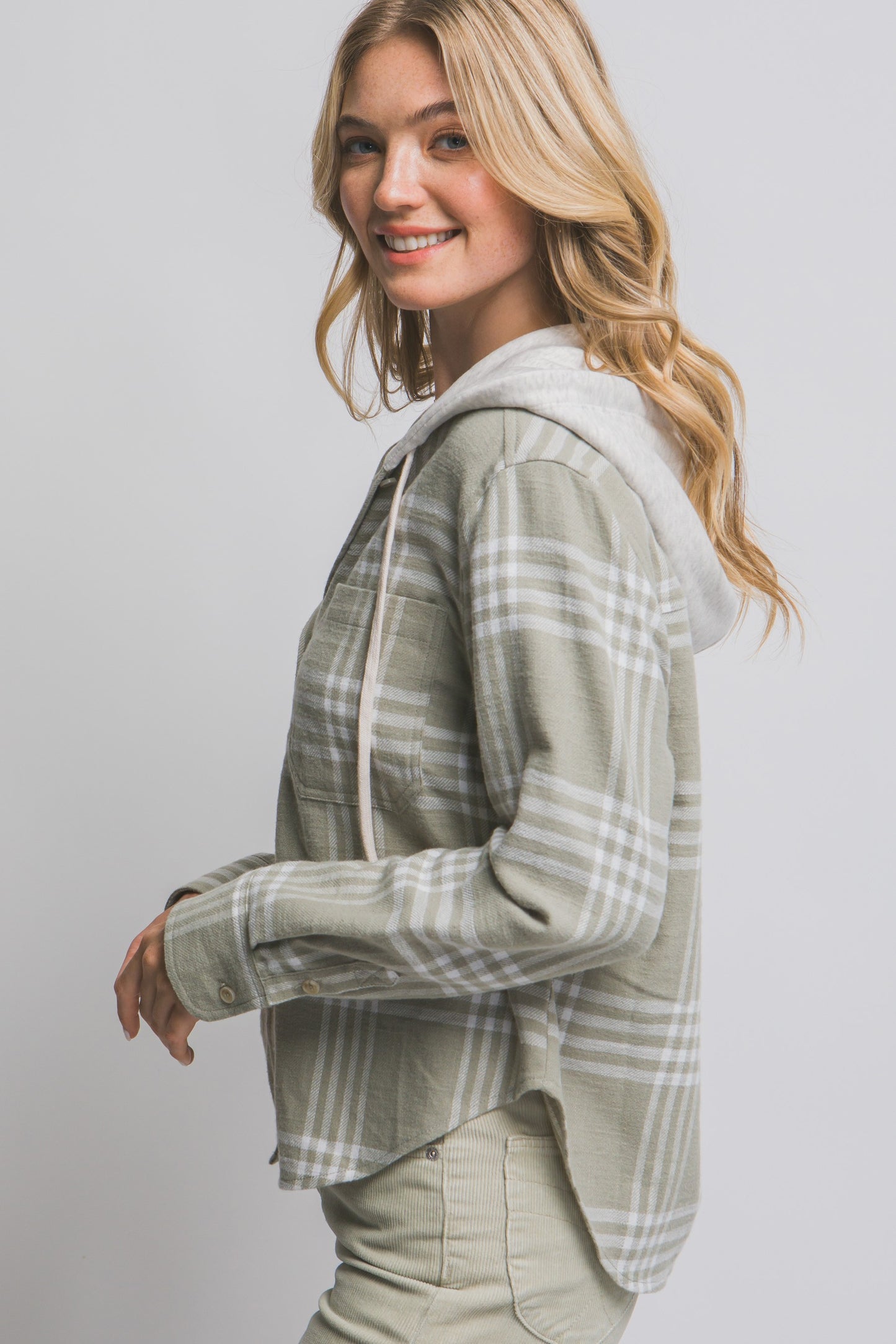 Hooded Flannel Shirt