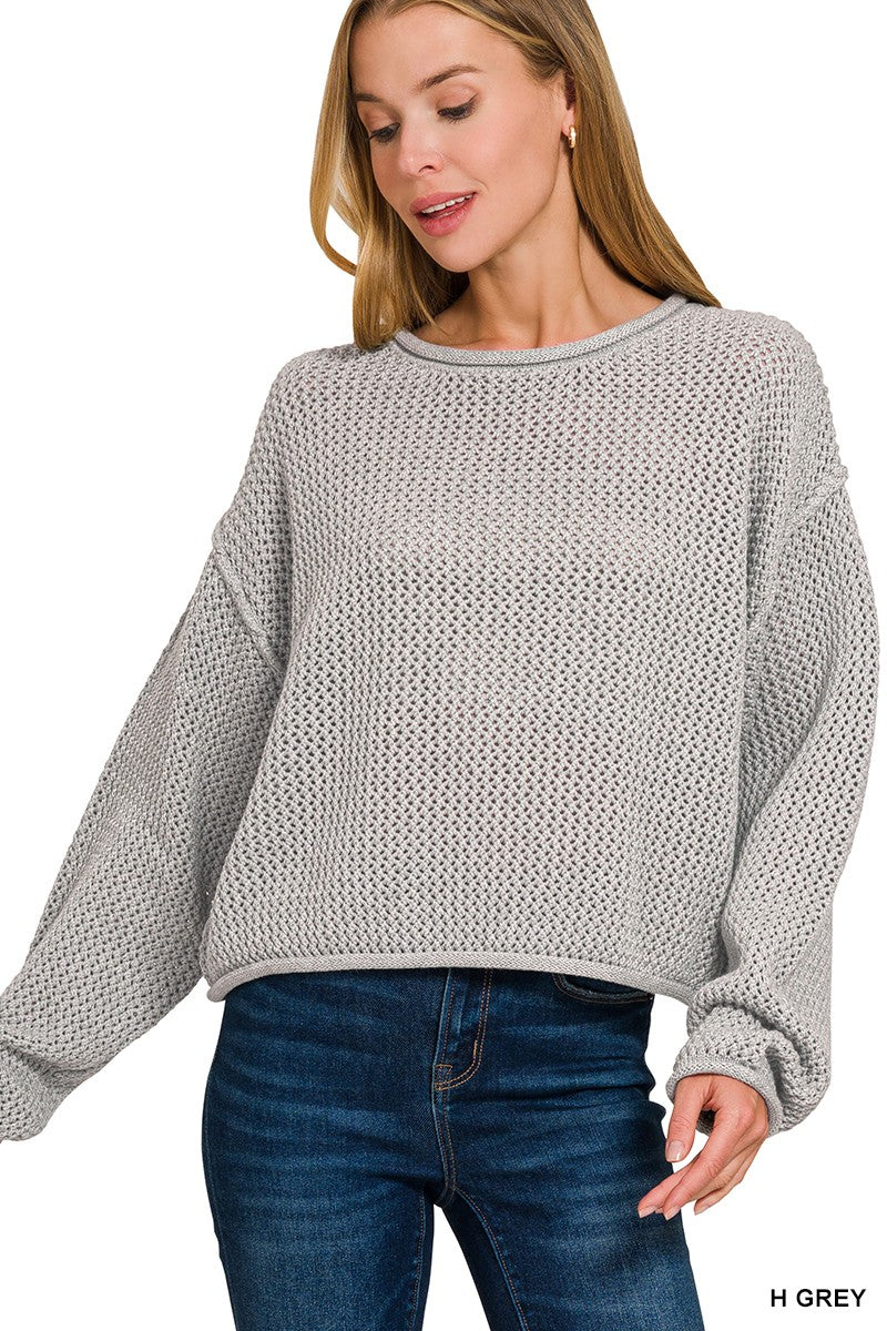 Textured Knit Sweater